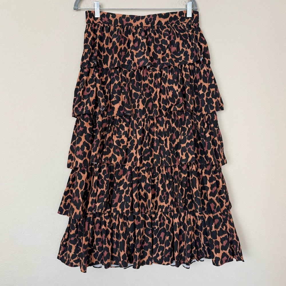 J. Crew Leopard Print Maxi Skirt - Picture 4 of 15